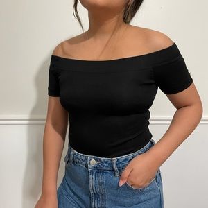 Black Off-the-Shoulder H&M Top